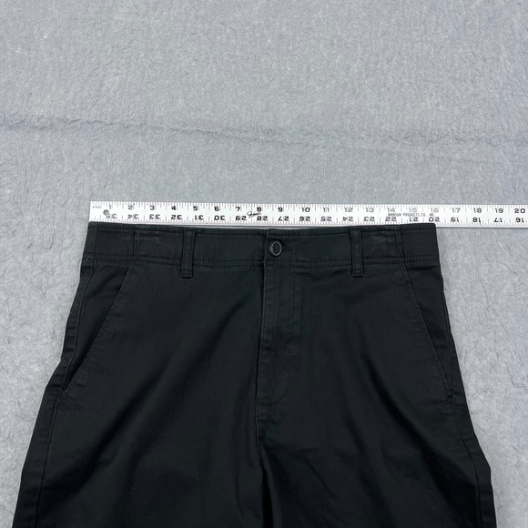 Lee Shorts Men's 32 Black Flat Front Chino Motion Flex Waistband Stretch 9.5" - Picture 5 of 11